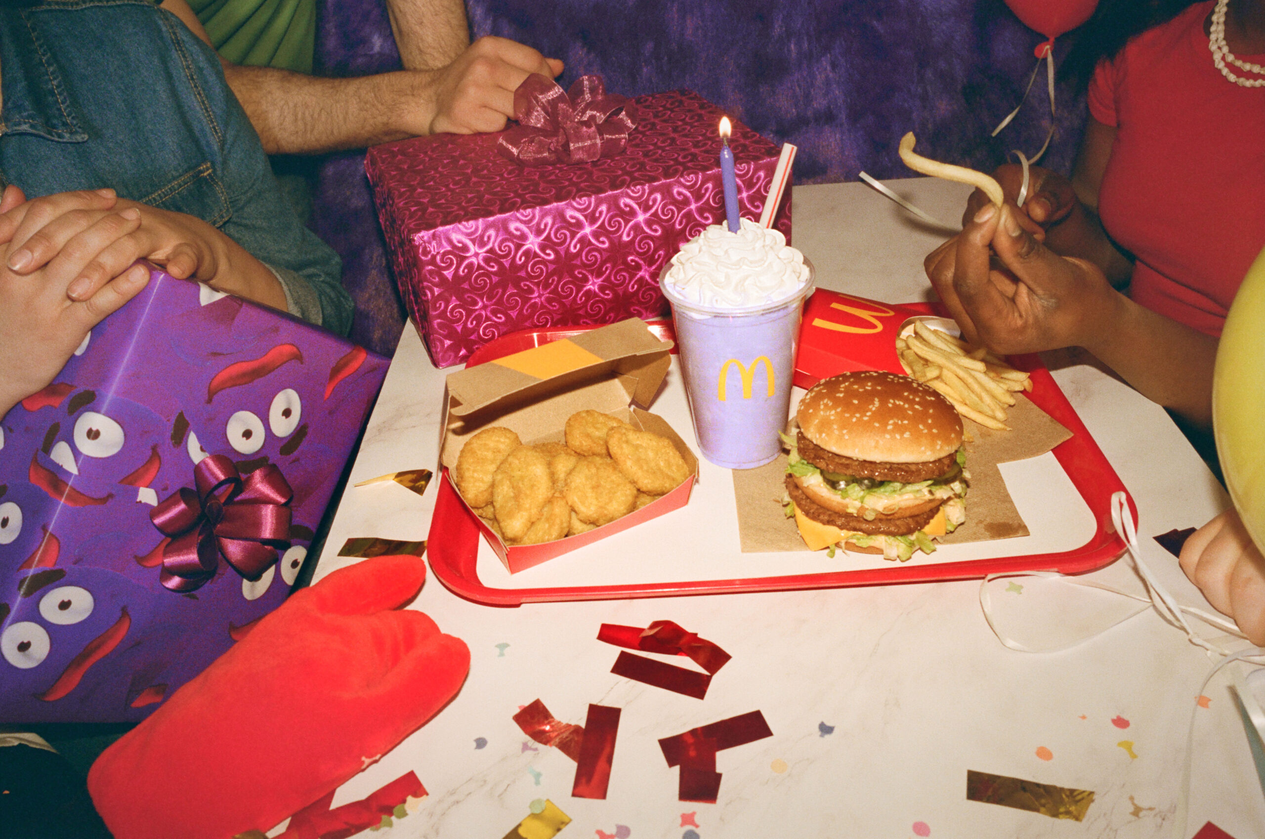Grimace Birthday Meal and Shake at Party