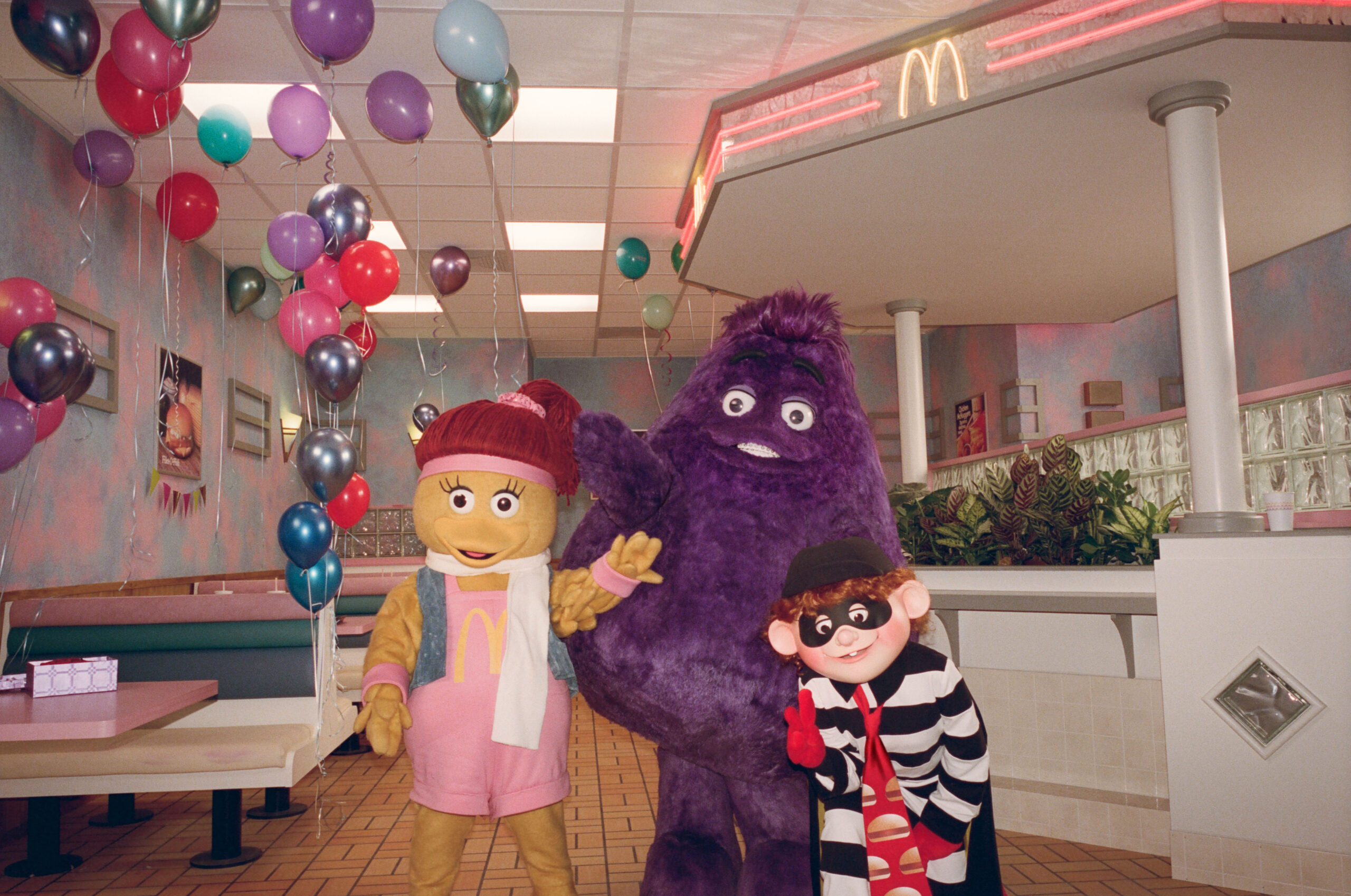 Grimace Celebrating Birthday with McDonaldland Friends